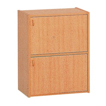 文創集 楚門原橡1.4尺二門書櫃/收納櫃-42x30x60cm免組