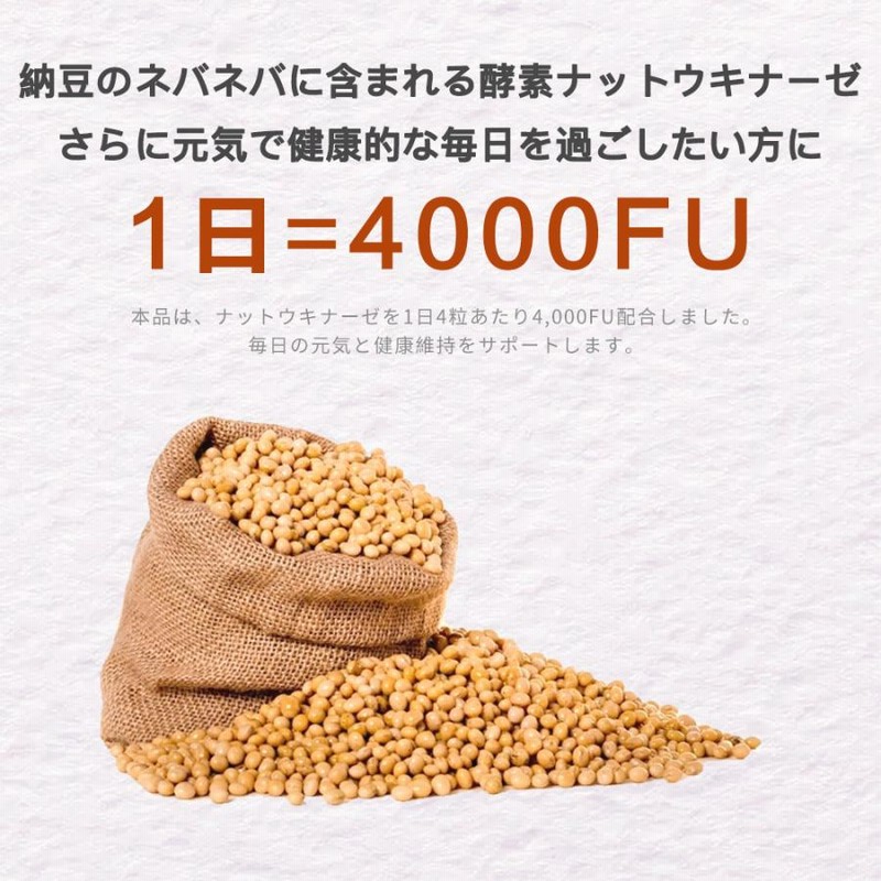 General PurposeISDG 納豆生活 ナットウキナーゼ4000FU 180粒 ボトル 3