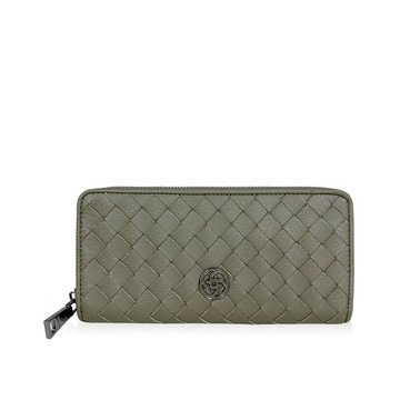 BORSALINI 編織拉鍊M長夾