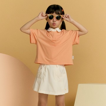 童裝 平織 褲裙 - 米白色