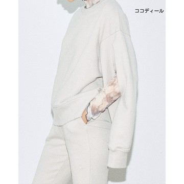 【ココディール】灰米色袖開衩刷毛上衣 O7Q21219