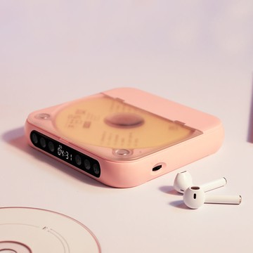 可創專輯cd隨身聽英語光盤復古藍牙音響家用便攜式黑膠cd機播放器【宜家良品百貨】