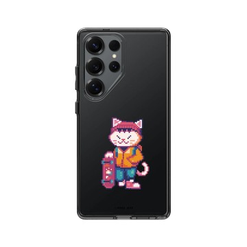 Galaxy S25 Ultra Clear 酷墨灰 - Pixel Jeff 皮傑 - 街頭貓貓