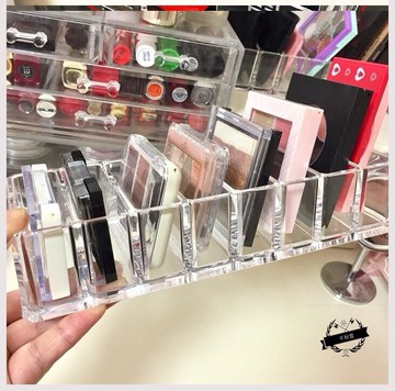 特價桌面透明亞克力粉餅氣墊眼影收納盒口紅架彩妝架抽屜收納整理