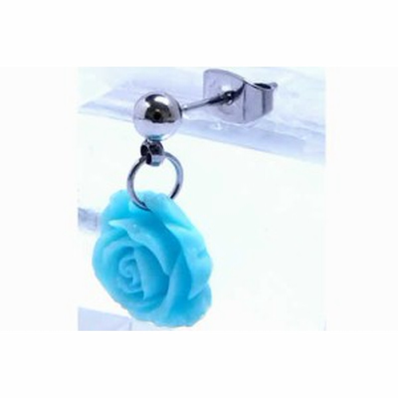 青い薔薇のピアス うるさく