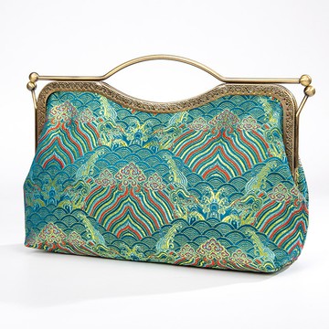 中國風特色手工藝品云錦女式手提包配旗袍斜挎包單肩包出國送老外