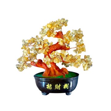 太和皇 黃晶能量招財吉祥發財樹