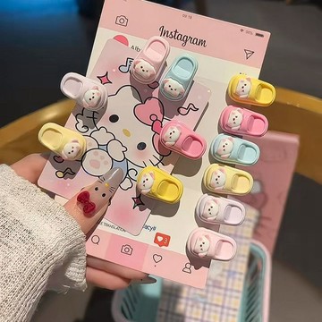 🔥好物優選🔥呆萌拖鞋髮夾可愛卡通搞怪髮卡少女學生閨蜜海邊夾子髮飾