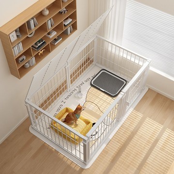 狗籠子寵物圍欄防越獄貓籠子貓別墅大中小型犬舍訓練上廁所一體籠 d8053