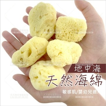 地中海天然海綿(中)深層潔淨洗臉專用[58978]