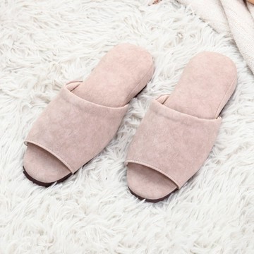 Vero&Nique 維諾妮卡 日式風尚室內皮拖鞋 橡膠大底 耐磨防滑  L  卡其色  1雙