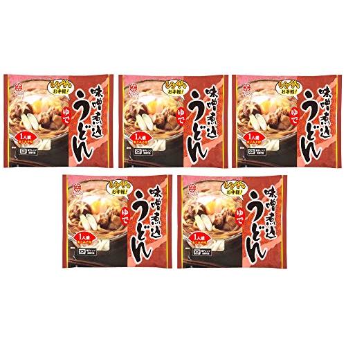 [なごやきしめん亭] レンジで簡単! ゆで 味噌煮込みうどん 225g×5   麺 うどん