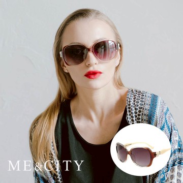 ME&CITY 甜美蝴蝶結造型太陽眼鏡 時尚漸層系列 抗UV400 (ME 1225 G01)