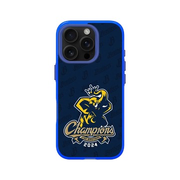 iPhone 16 Pro Clear 激光藍 - 職棒-中信兄弟 Brothers - 2024總冠軍紀念款-王者之象(鋼鐵藍)