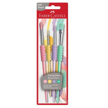 Faber-Castell 德國輝柏 甜筒水彩筆 淡色系 馬卡龍色 4支入 /組 481620【APP滿額下單4%點數(單一帳號最高1000點)】7/31止