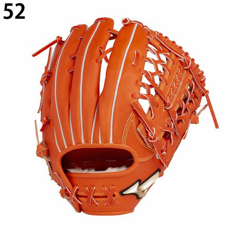Mizuno 一般軟式グローブ オレンジ 外野用 ミズノ パルティード