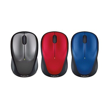 Logitech 羅技【M235n】無線滑鼠 New 銀黑/紅色/藍色