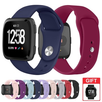 Fitbit Versa 4 3 2 1代 替換腕帶 Versa 矽膠錶帶 Versa2 Lite 防水錶帶 錶帶