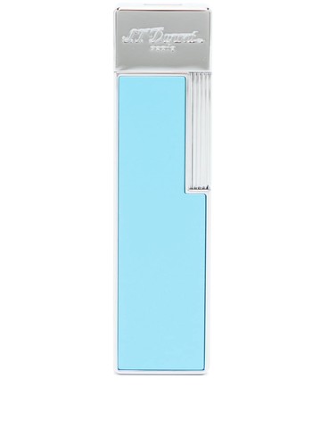 S.T. Dupont - Slimmy lacquered lighter (10cm x 2cm) - unisex - Chrome/Lacquer - One Size - Blue