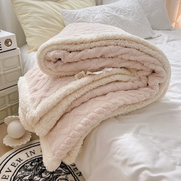 羊羔絨毛毯冬季加厚珊瑚絨辦公室午睡學生宿舍單人床上用沙發毯子
