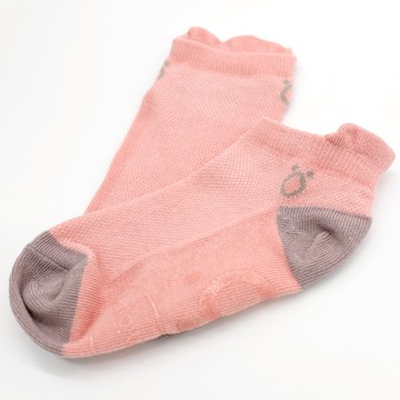 抗菌除臭網眼短襪-桃紅