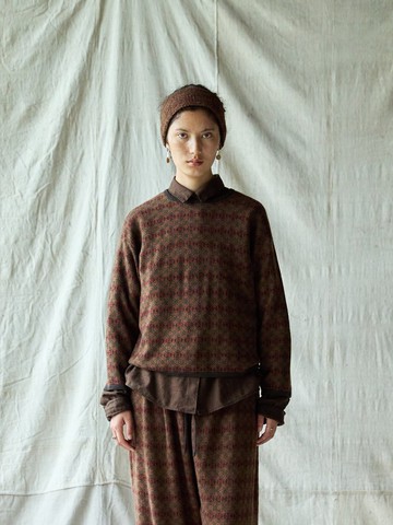 復古文青 / 針織套頭毛衣 / 美麗諾羊毛