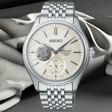 SEIKO精工 PRESAGE 職人工藝 開芯機械腕錶 新年禮物 推薦 送禮 6R5J-00C0S/SPB469J1