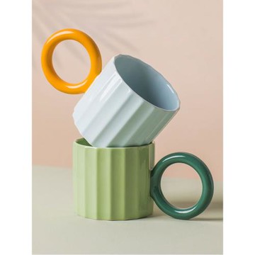 唯物生活 創意陶瓷馬克杯子設計感情侶水杯女生高顏值小眾設計感