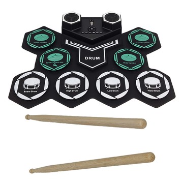 MAGICON DTX 充電式變形金剛電子鼓 啟蒙樂器 兼容各種DTX鼓遊戲 高靈敏度 輕巧便攜 雙踏板設計  1組