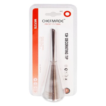CHEFMADE 學廚 中款13號不銹鋼裱花嘴(吸塑)-圓徑25mm泡芙  1入