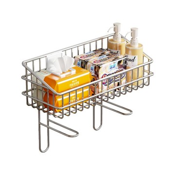 【SV61364】單層 免打孔304不銹鋼馬桶上方置物架 背後空隙收納架 浴室廁所衛生間壁掛儲物架