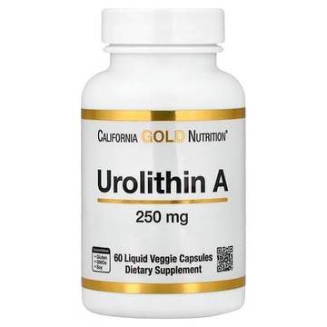 California Gold Nutrition, 尿石素 A，250 毫克，60 粒液體素食膠囊
