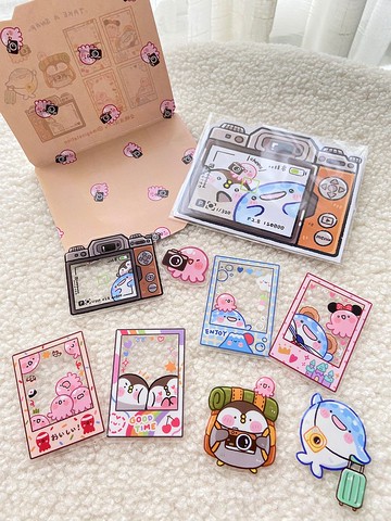 Take a snap 相框系列 I 透明白墨貼紙包 I