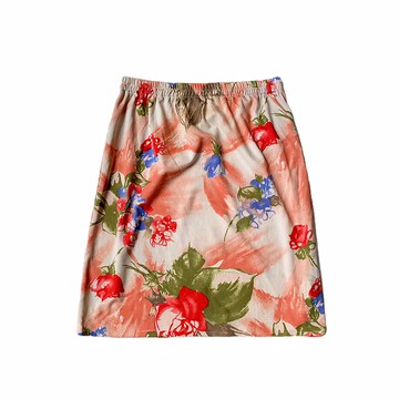 美國古著粉彩花朵圖案半身裙
