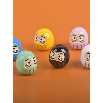 李茶德日本進口土達摩家具擺件樹脂材質日本飾品開運祈福玩偶