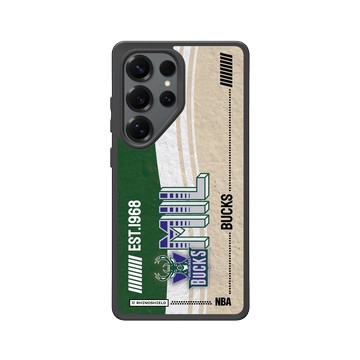 Galaxy S25 Ultra SolidSuit 黑 - NBA - 復古球員卡-密爾瓦基公鹿 Milwaukee Bucks - Vintage Card