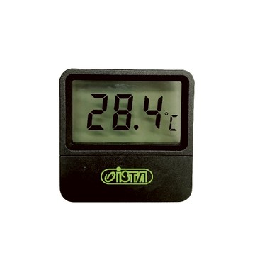P老闆水族~I-625 台灣ISTA 伊士達 電子溫度計 溫度顯示器 水溫計 華氏/攝氏切換 (NEW新款) 黑方型