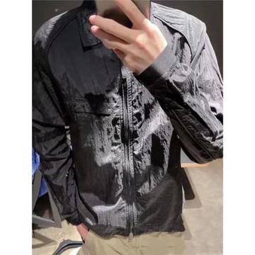 春夏多巴胺配色NYLON METAL金屬尼龍反光襯衫薄夾克外套男防曬衣