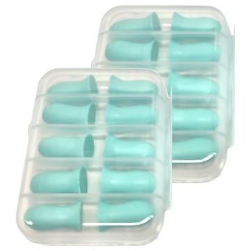 FaSoLa PU慢回彈舒適型隔音耳塞 淺綠色 尺寸2.1x1.3cm 重量20g  10個  2盒