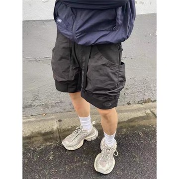 新款戶外登山vibe風機能大口袋休閑男女短褲防水oakley寬松五分褲
