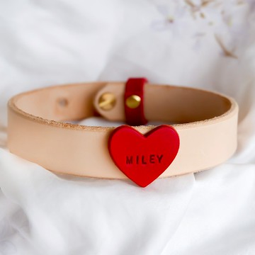 【秋冬新時尚】心有所屬-真皮配色項圈│特仕版│自己的顏色自己