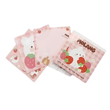 MOLANG 萌浪兔 草莓方形便條紙  草莓繪  1個