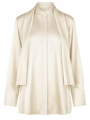 jil sander "132" shirt with bow