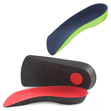 【杰恆】los0669柔軟半截七分墊半墊減震足弓支撐鞋墊天鵝絨面防滑鞋