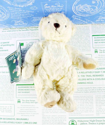 【震撼精品百貨】日本日式精品 熊 Bear 長毛熊-白色 震撼日式精品百貨