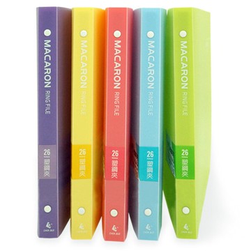 誌揚 PP B5法色26孔塑鋼夾 15C-26【九乘九購物網】