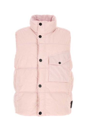 Stone Island Pink Nylon Down Jacket