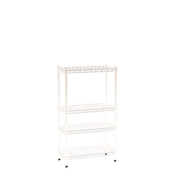 【客尊屋】小資型《粗管徑》 30X60X105Hcm 白騎士四層架