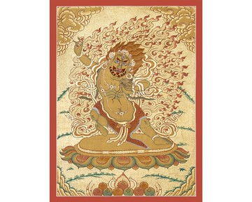 金剛手唐卡畫  釋迦牟尼佛的保護者和引導者