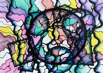 Wheel of Fortune or geometry to help. Modern art